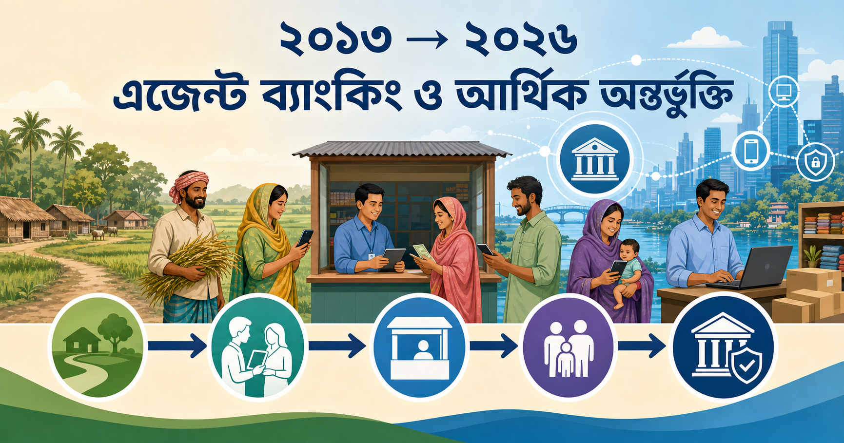 বাংলাদেশের আর্থিক অন্তর্ভুক্তিতে এজেন্ট ব্যাংকিংয়ের ভূমিকা
